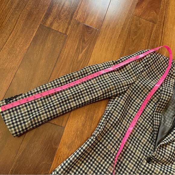 Ben Sherman 100% Wool Men’s Blazer Suit Jacket Camden Skinny Fit Gingham 40R - Picture 12 of 12